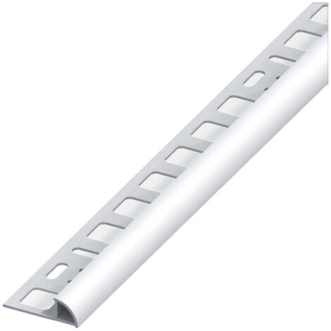 Alfer Profilo Ad Angolo Jolly Alluminio Argento Satinato Mm. 8X2,5 Mt. - 5 Pz