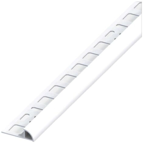 Alfer Profilo Ad Angolo Jolly Pvc Bianco Brillante Mm. 10X2,5 Mt. - 5 Pz