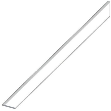 Alfer Profilo Barra Piatta Alluminio Argento Cromato Mm. 25X2 Mt. 2 - 5 Pz