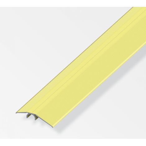 Soglia Adesiva In Acciaio Ottonato 30x83 Cm - Per Transizione Pavimenti Legno, Piastrelle, Vinile - Foto 6