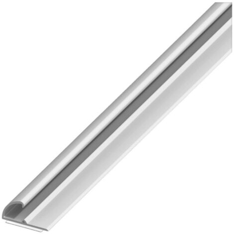 Alfer Profilo Per Bordi Autoadesivo Alluminio Argento Satinato Mm. 26X13 Mt. 1 - 5 Pz