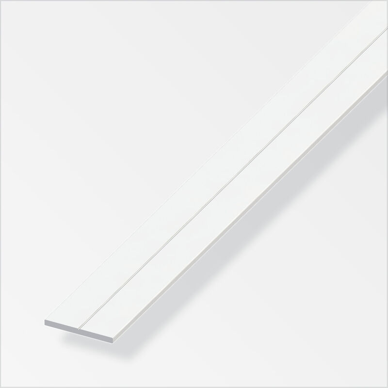 Alfer PVC Flat Bar 23.5mm X 1m White ProSolve
