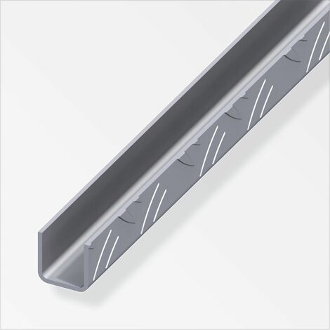 alfer Quadrat-U-Profil 35,5 x 35,5 x 1000 mm Aluminium Aluminiumprofil U Schiene