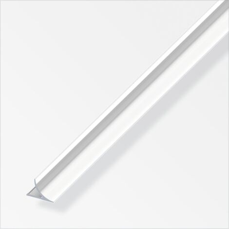 alfer Randfugeabdeckprofil 1 m, 12 x 17 mm Alu eloxiert poliert Chrom Optik Profil