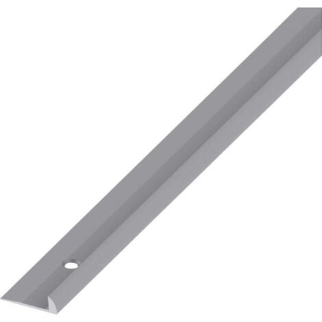 alfer Rund-Abschluss-Profil 1 m, 20.5 x 3 mm Aluminium eloxiert dunkelgrau Profil