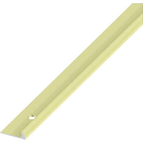 alfer Rund-Abschluss-Profil 1 m, 20.5 x 3 mm Aluminium eloxiert messing Profil