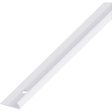 alfer Rund-Abschluss-Profil 1 m, 20.5 x 3 mm Aluminium eloxiert silber Profil