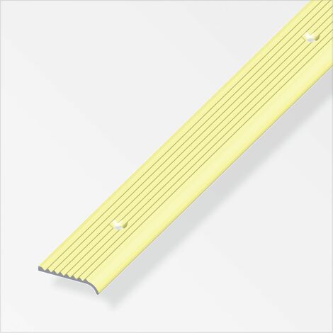 alfer Rundabschlussprofil 2 m, 25 x 6 mm Aluminium eloxiert messing Abschlussprofile