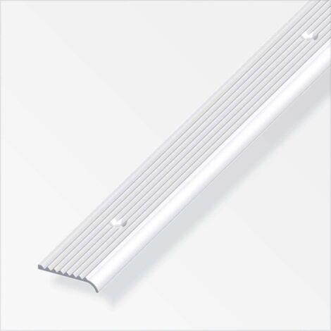 alfer Rundabschlussprofil 2 m, 25 x 6 mm Aluminium eloxiert silber Profil