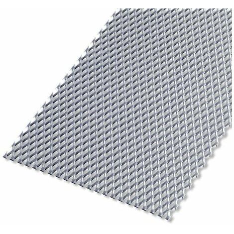 Alfer – Tôle en acier déployé brut gris 60x100 cm – Épaisseur 2.2 mm – Résistance élevée pour applications industrielles