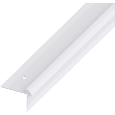 alfer Treppen-Abschluss-Profil 1 m, 40 x 30 x 3 mm Alu eloxiert silber Profil