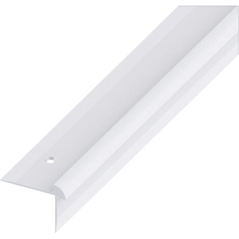 alfer Treppen-Abschluss-Profil 1 m, 40 x 30 x 5 mm Alu eloxiert silber Profil