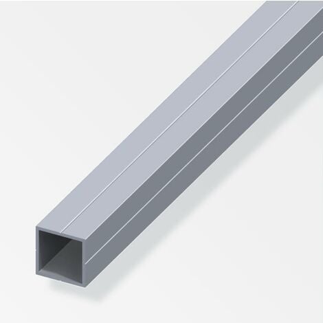 Alfer tubo cuadrado aluminio 23.5x1.5mm longitud 1m natural - 25170