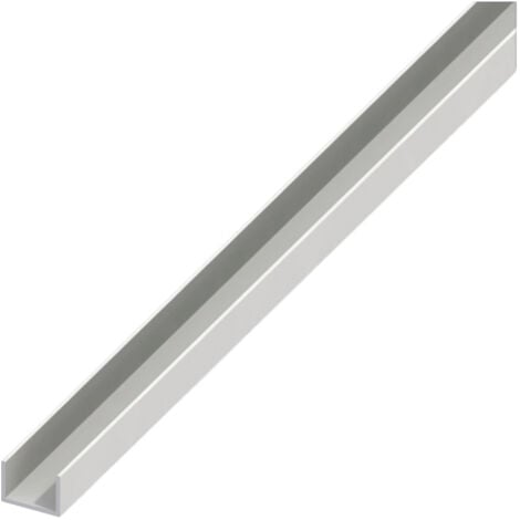 alfer U-Profil 10 x 18 x 1000 mm weiß PVC Profil Kunststoffprofil U Schiene