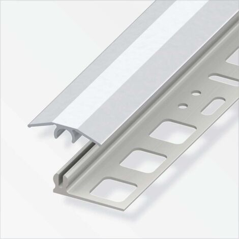 alfer Übergangs-Profil 1 m, 25 x 7 mm Aluminium eloxiert silber Übergangsprofile
