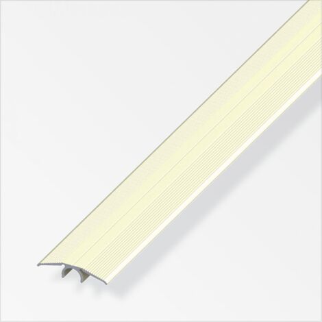 alfer Übergangs-Profil 1 m, 33 mm Aluminium eloxiert champagner champagner Übergangsprofil
