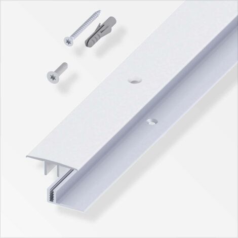 alfer Übergangs-Profil und Träger-Profil 1 m, 33 x 7 - 15 mm Alu  silber Profil