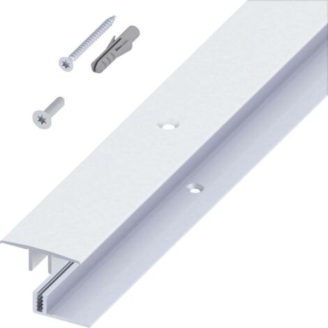 alfer Übergangs-Profil und Träger-Profil 2 m, 33 x 7 - 15 mm Alu Übergangsprofil