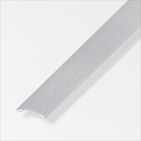 alfer Übergangsprofil 2 m, 30 x 5 mm Aluminium eloxiert gebürstet grau Profil