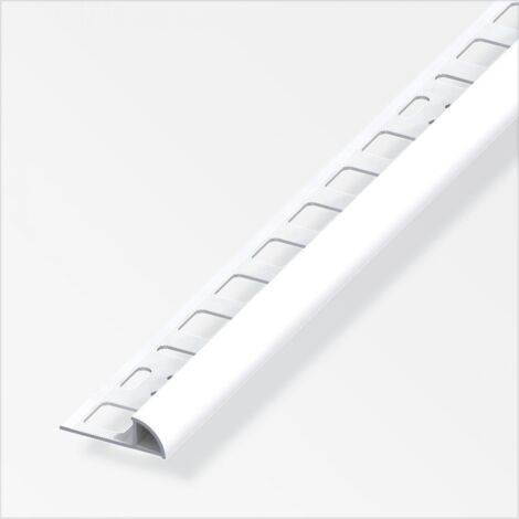 alfer Viertelkreisprofil Aluminium beschichtet brillantweiß Fliesenschienen