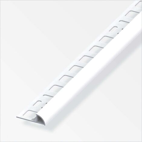 alfer Viertelkreisprofil Aluminium beschichtet brillantweiß Fliesenschienen