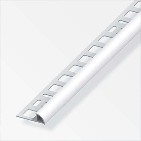 alfer Viertelkreisprofil Aluminium eloxiert silber Fliesenschienen