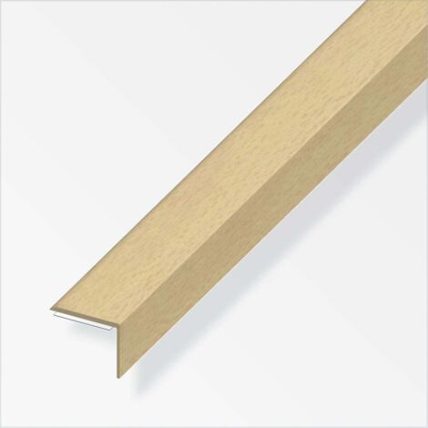 alfer Winkel-Abschluss-Profil 1 m, 25 x 18 mm PVC (Kunststoff) glatt buche Winkelprofil