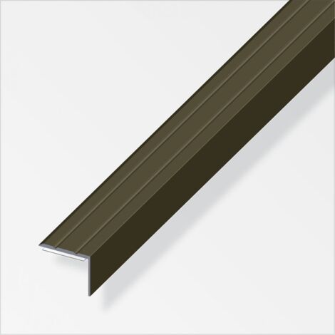 alfer Winkel-Abschluss-Profil 1 m, 25 x 8 mm Aluminium eloxiert bronze Winkelprofil