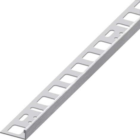 alfer Winkelprofil 1 m, 10 x 21 mm EdelStahl gebürstet edelstahl gebürstet Winkelprofil