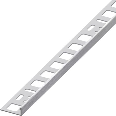 alfer Winkelprofil 1 m, 8 x 21 mm EdelStahl gebürstet edelstahl gebürstet Winkelverbinder
