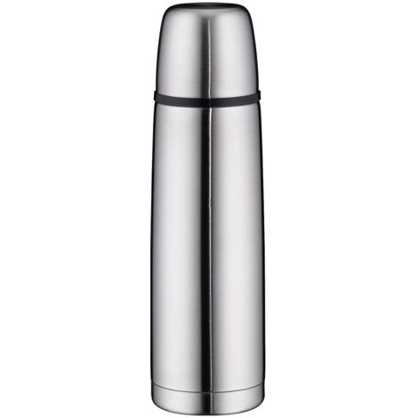 alfi ISOTHERM DV 500ml, borraccia isolante in acciaio con bicchiere, chiusura a vite a tenuta ermetica, tiene caldo per 12 ore, anti-impronte, durevole, per lavastoviglie, senza BPA