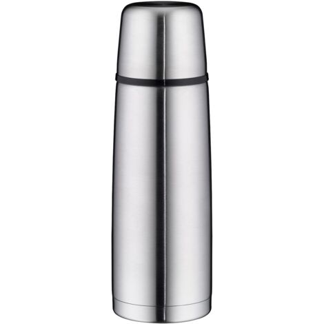 alfi ISOTHERM DV 750ml, borraccia isolante in acciaio con bicchiere, chiusura a vite a tenuta ermetica, tiene caldo per 18 ore, anti-impronte, durevole, per lavastoviglie, senza BPA