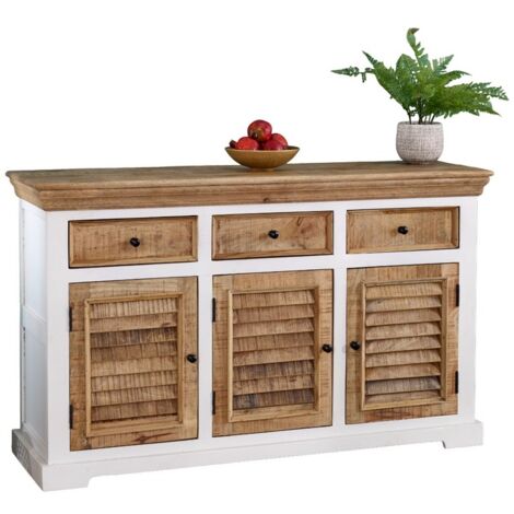 Alfie Sideboard - 3 Drawer & 3 Doors - Mango Wood - L45 x W140 x H85 cm