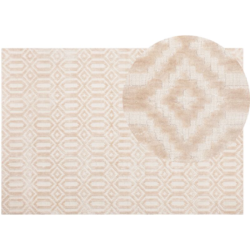 

Alfombra beige 140 x 200 cm ADATEPE