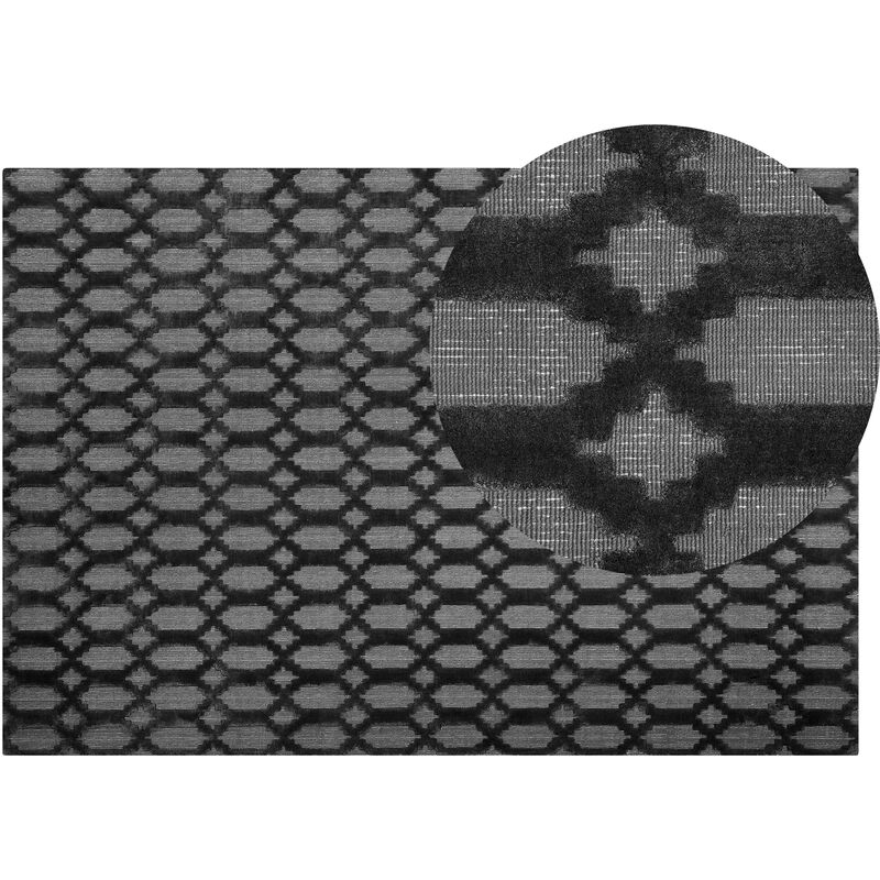 

Alfombra 140x200 cm gris oscuro CIZRE