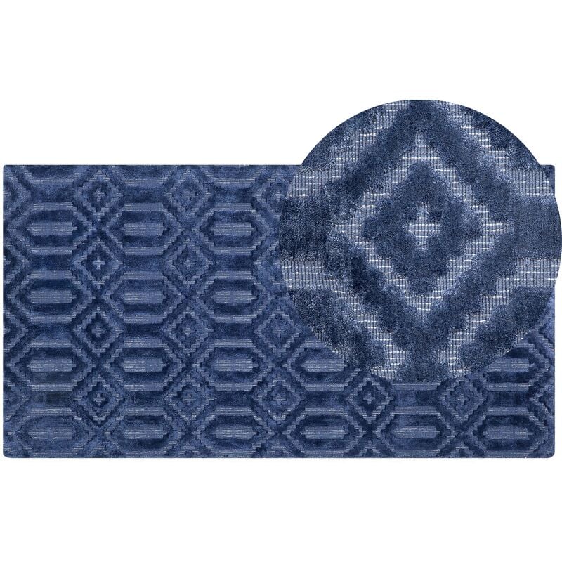 

Alfombra azul oscuro 80 x 150 cm ADATEPE