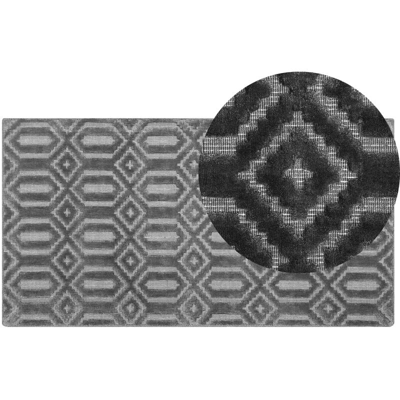 

Alfombra gris oscuro 80 x 150 cm ADATEPE