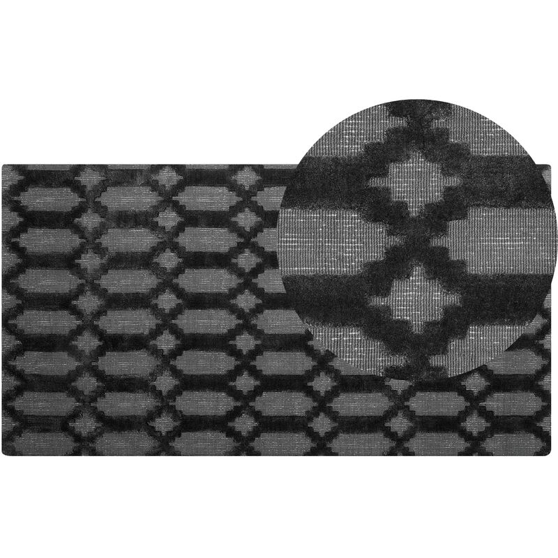 

Alfombra gris oscuro 80 x 150 cm CIZRE