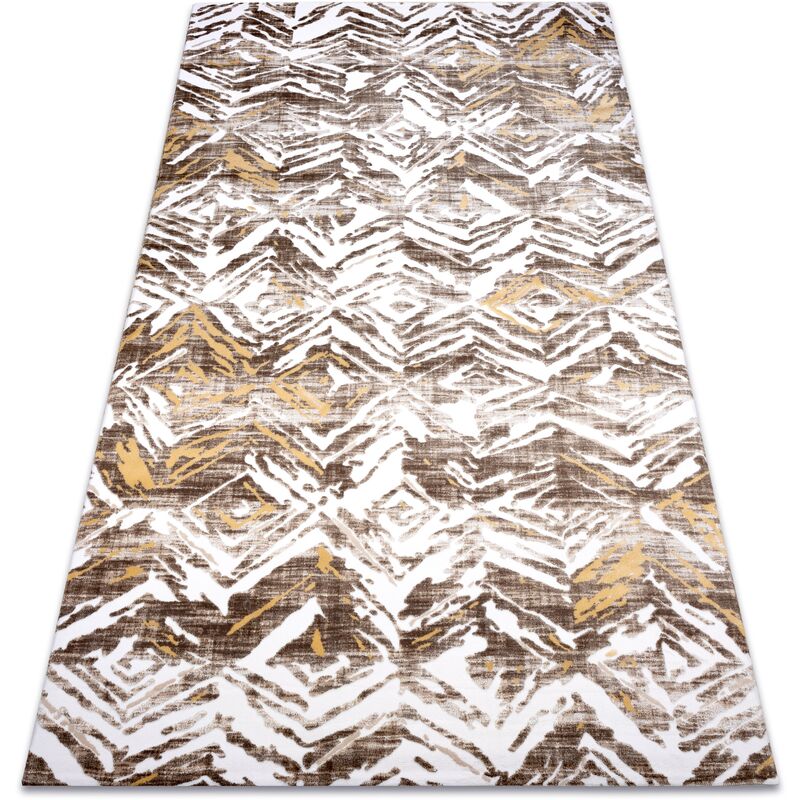 

Rugsx - Alfombra acrílica DIZAYN 121 beige / amarillo Tonos de beige 80x300 cm