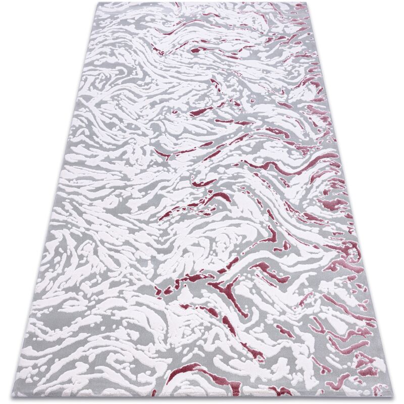 

Rugsx - Alfombra acrílica DIZAYN 123 gris claro / rosa claro Tonos de gris y plata 160x230 cm