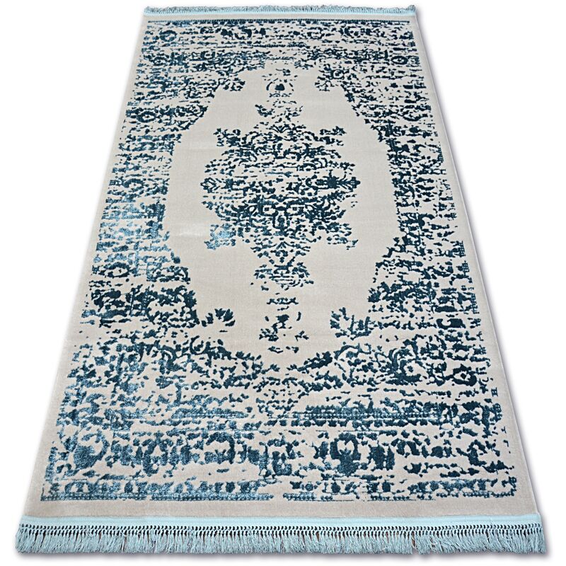 Rugsx - Alfombra acrílica manyas 192AA Franjas gris/azul blue 160x230 cm