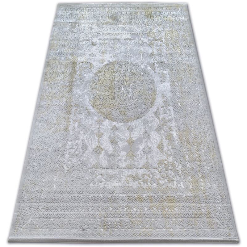 

Rugsx - Alfombra acrílica VALENCIA 2328 ORNAMENT gris claro/color mostaza Tonos de gris y plata 200x300 cm