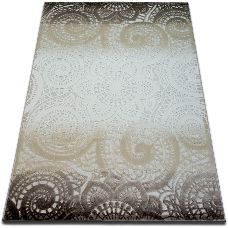 

Alfombra acrílica YAZZ 7656 color cafe Tonos de beige 133x190 cm