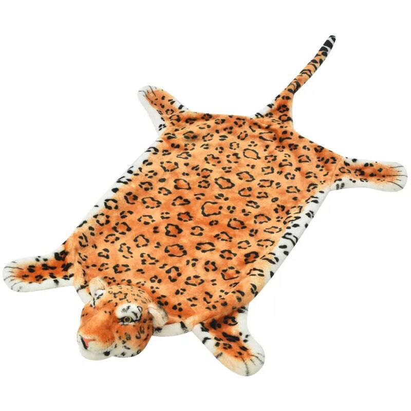 

Alfombra afelpada de leopardo 139 cm marron