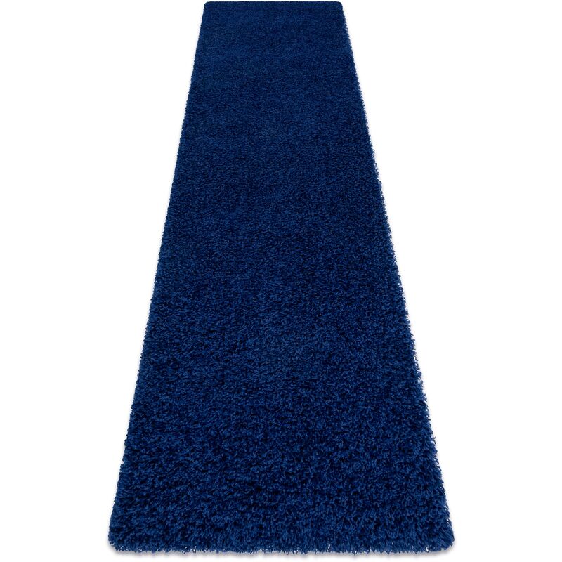 

Rugsx - Alfombra, alfombra de pasillo SOFFI shaggy 5cm azul oscuro - para la cocina, entrada, pasillo Tonos de azul 60x250 cm