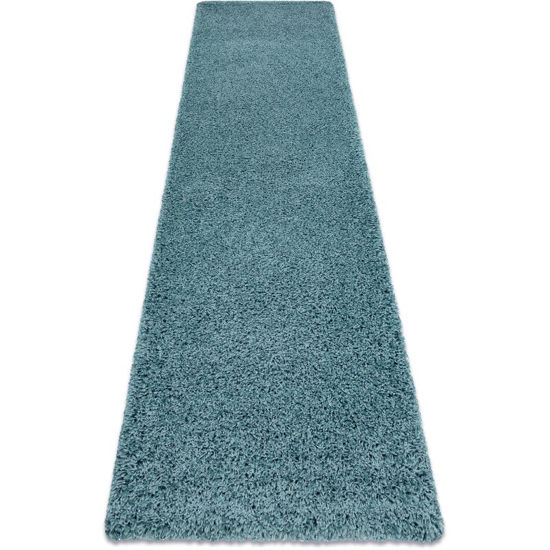 

Rugsx - Alfombra, alfombra de pasillo SOFFI shaggy 5cm azul - para la cocina, entrada, pasillo Tonos de azul 70x200 cm