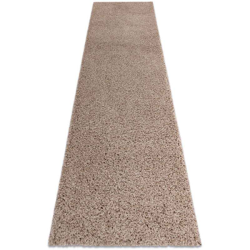 

Alfombra, alfombra de pasillo SOFFI shaggy 5cm beige - para la cocina, entrada, pasillo Tonos de beige 60x200 cm