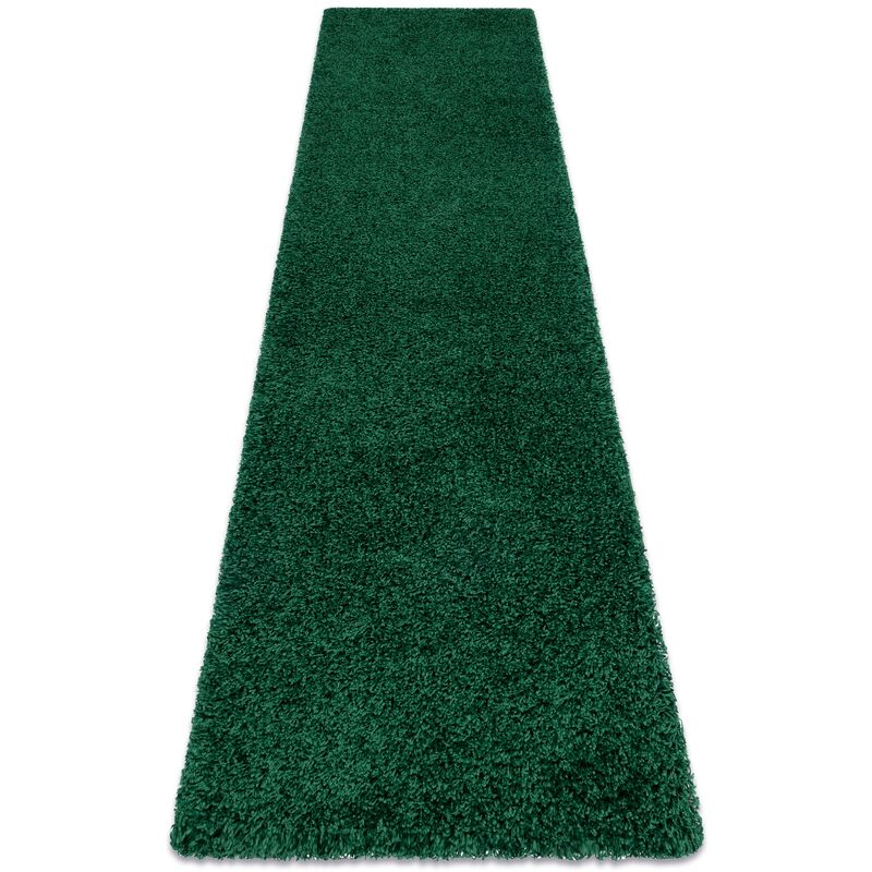 

Rugsx - Alfombra, alfombra de pasillo SOFFI shaggy 5cm botella verde - para la cocina, entrada, pasillo Tonos de verde 60x300 cm