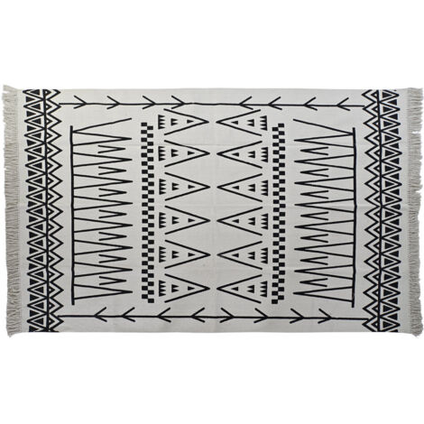 Alfombra Algodon 160X250X0,7 1000 Gsm Ikat Impreso TX192799