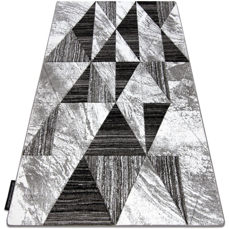 

Rugsx - Alfombra ALTER Nano Triángulos gris Tonos de gris y plata 120x170 cm